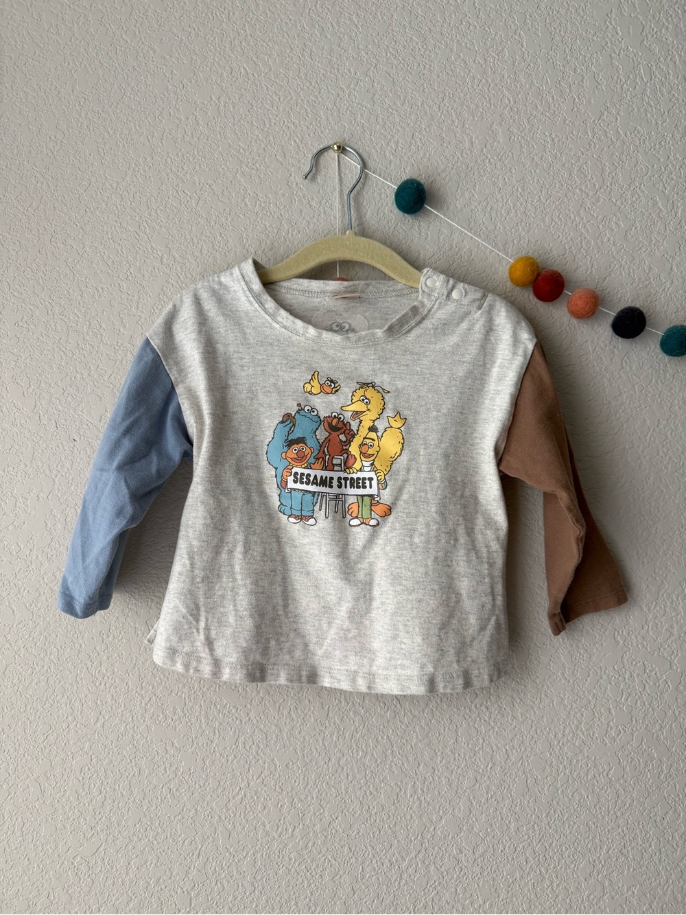 Petit Main Sesame Street long sleeve tee